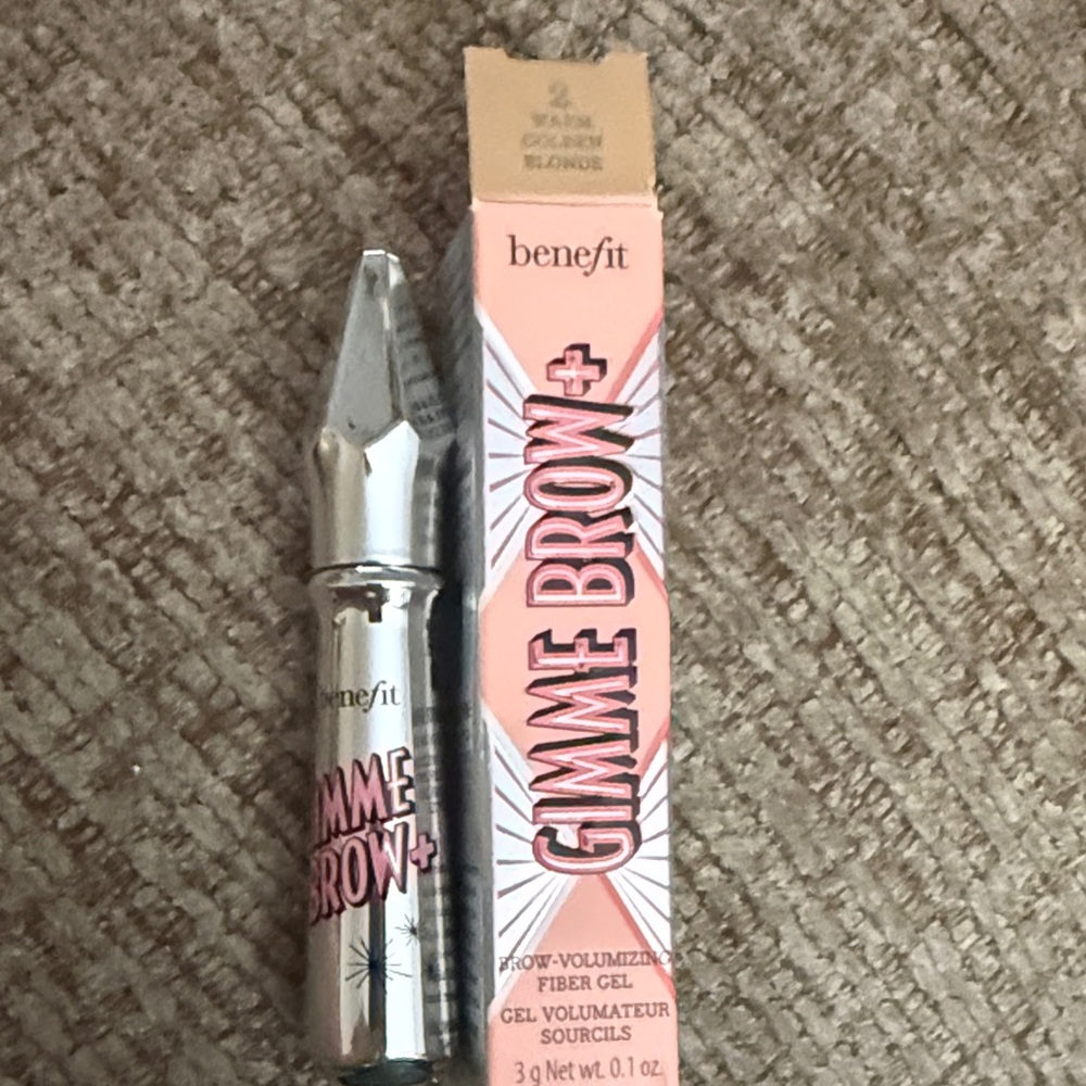 Benefit Gimme Brow+ Brow Gel with Pink Box and Silver Tube (Blonde)